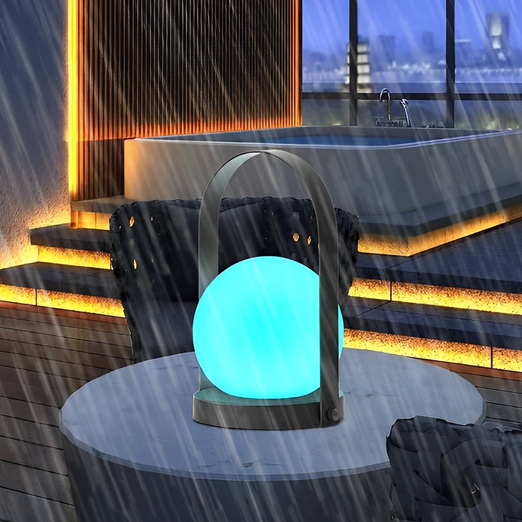 Opal LED RGB Mini Globe Table Lamp with Remote