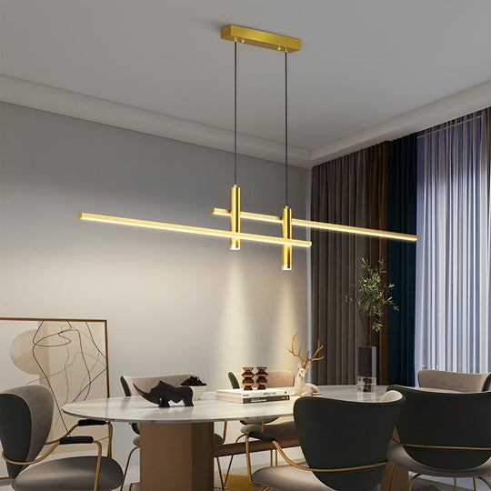 Minimalist Lines Dimmable LED Modern Chandelier