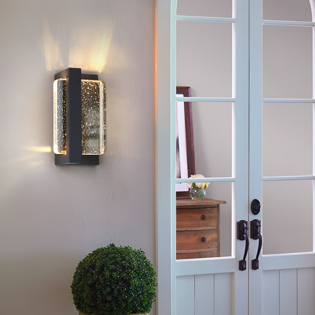Creative Crystal LED Outdoor Wall Sconce Waterproof Light