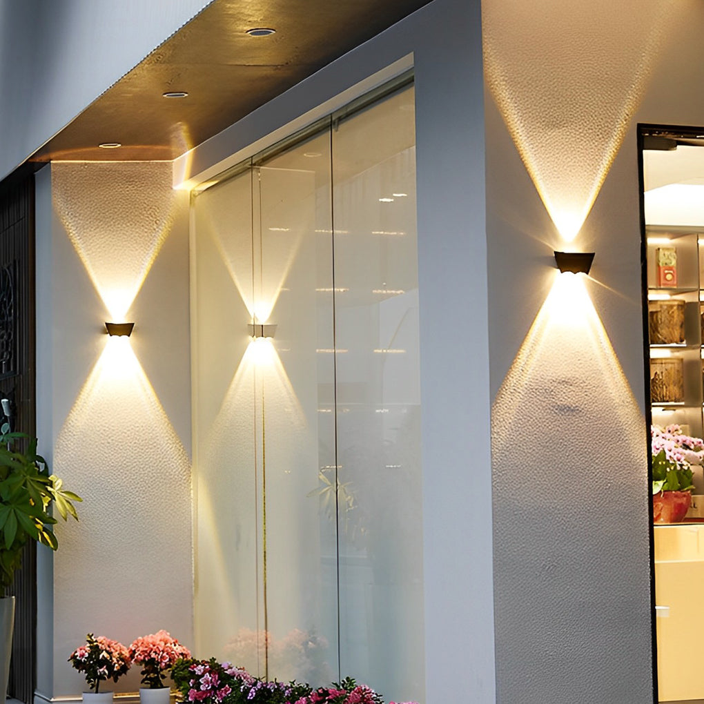 Creative Up and Down Black LED Outdoor Wall Washer Light