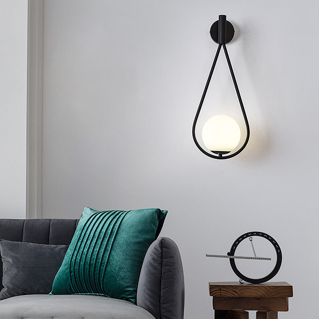 Water Drop Shaped LED Nordic Wall Lamp – Modern Wall Sconce