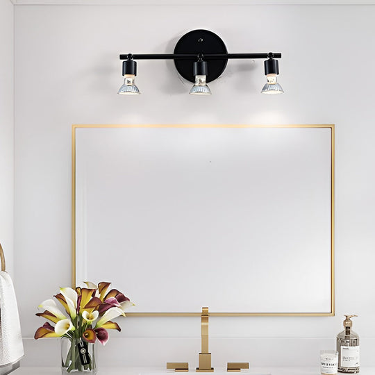 Adjustable Iron GU10 Bulb Black Nordic Ceiling Light Flush Mount