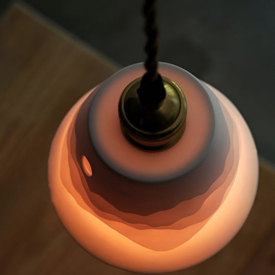 Mountains Shadow Ceramic LED Pendant Light