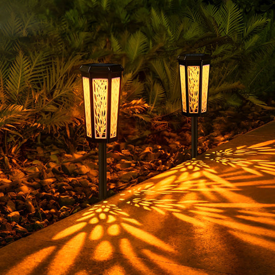 Intelligent LED Solar Stake Light Color Changing Waterproof Outdoor Ambience Enhancer