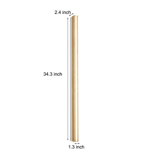 Strip Yellow Travertine LED Japanese-Style Wall Lamp