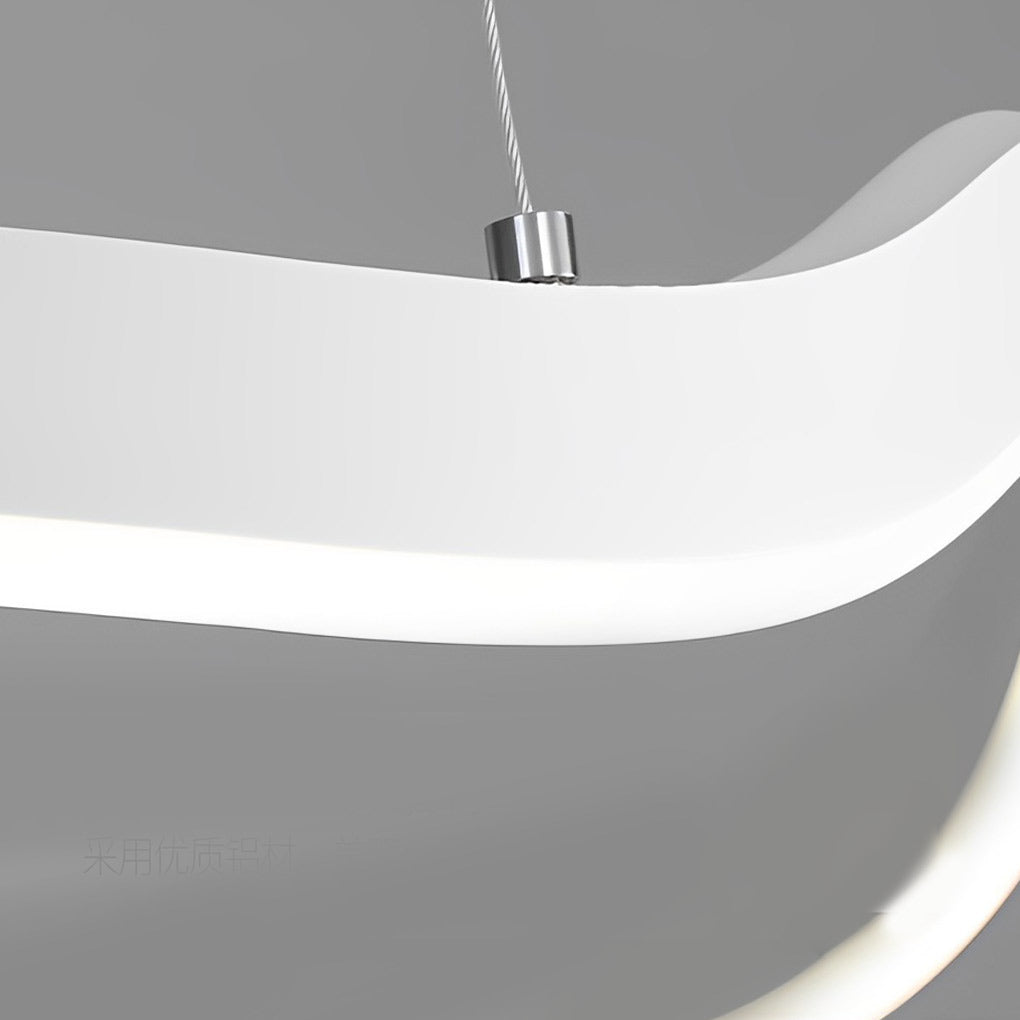 Irregular Ring LED Three Step Dimming Minimalist Chandelier Pendant Light