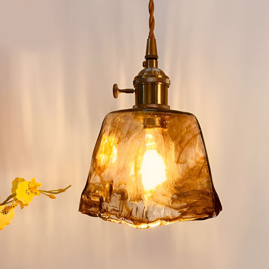 Creative Electroplated Metal Glass LED Nordic Island Light Hanging Lamp