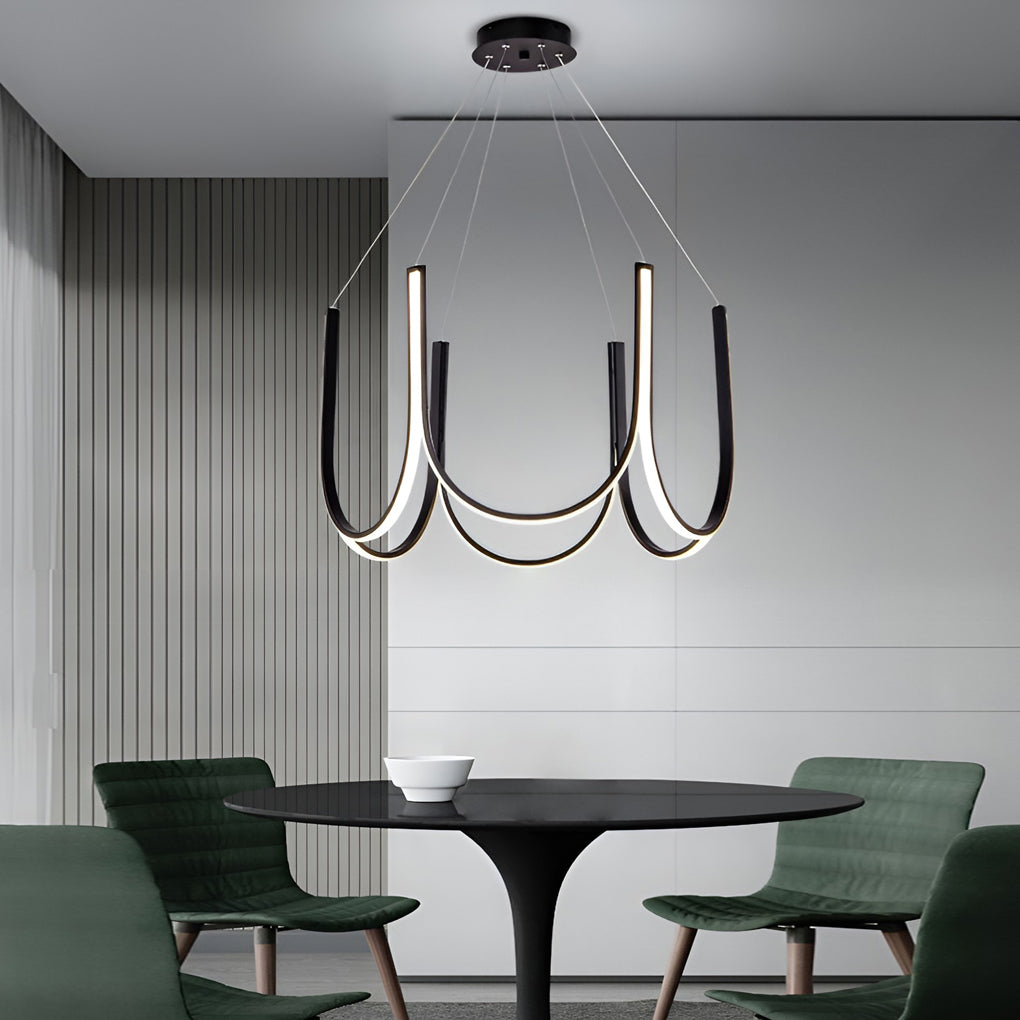Minimalist 3-Step Dimming LED Nordic Chandelier Hanging Ceiling Lamp