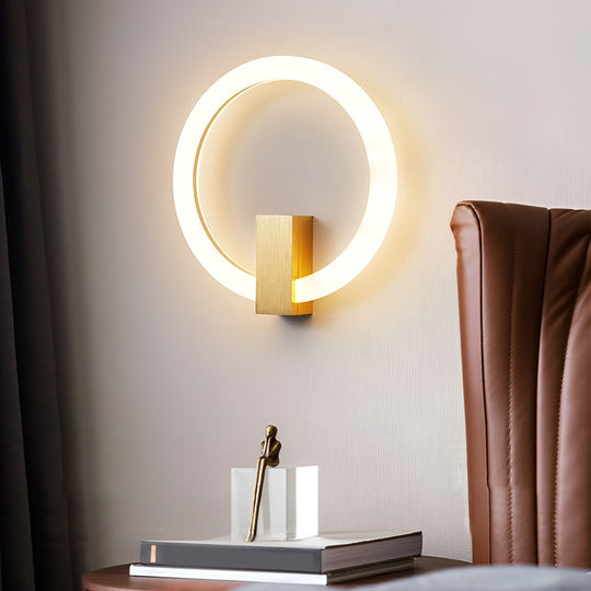 Circle Dimmable LED Modern Wall Sconce
