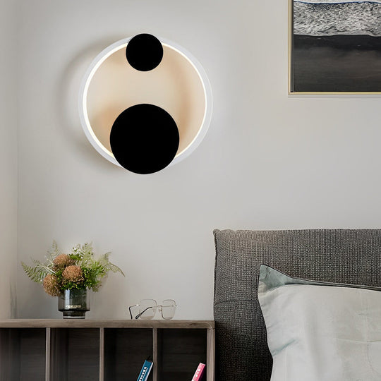 Round Decor Three Step Dimming Nordic LED Wall Sconce