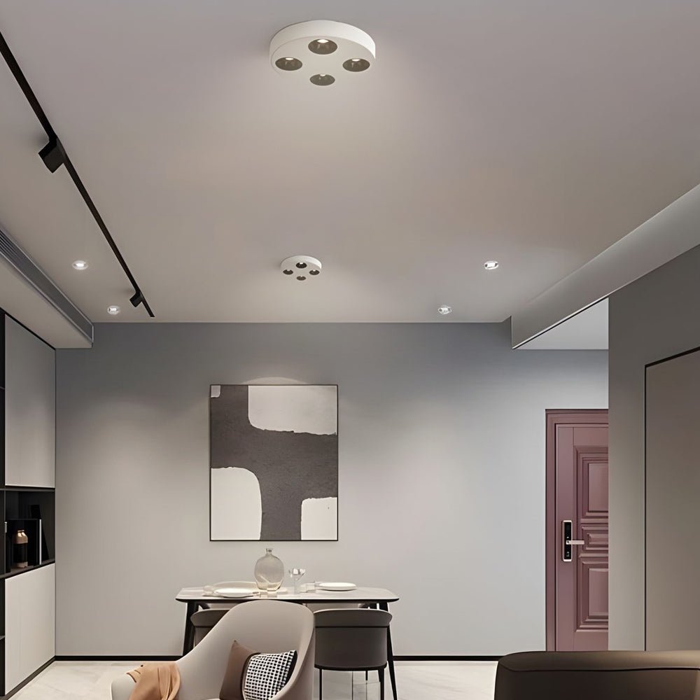 9.1-Inch Peg 4-Light LED Flush Mount Ceiling Light