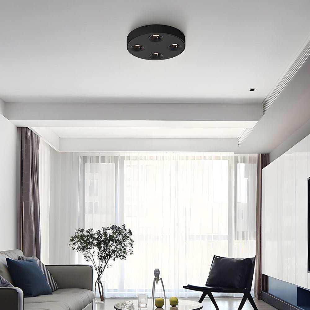 9.1-Inch Peg 4-Light LED Flush Mount Ceiling Light