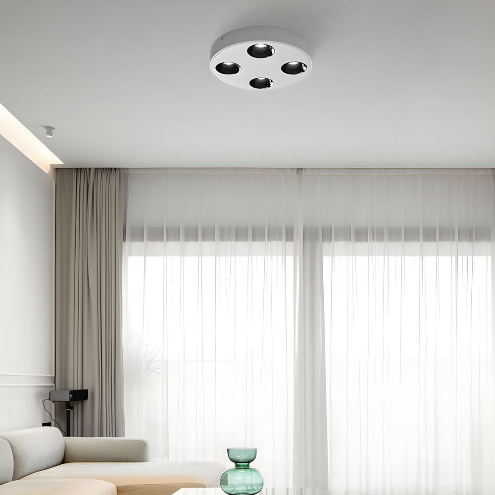 9.1-Inch Peg 4-Light LED Flush Mount Ceiling Light
