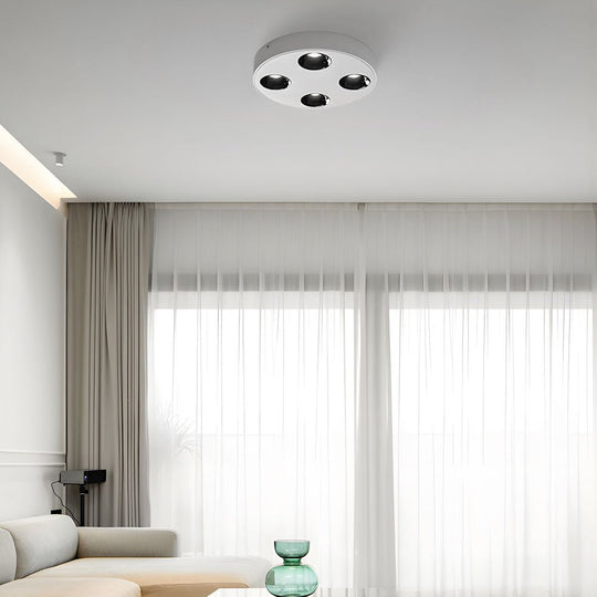 9.1-Inch Peg 4-Light LED Flush Mount Ceiling Light