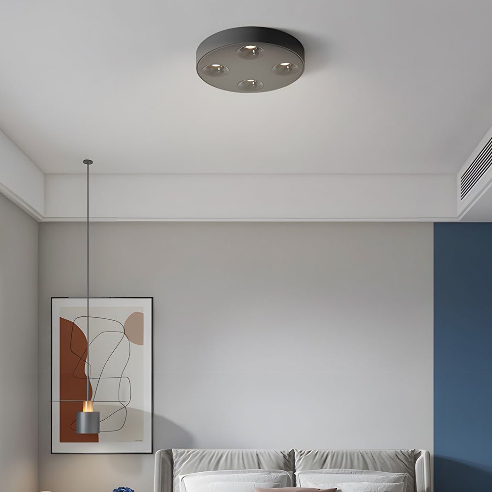 9.1-Inch Peg 4-Light LED Flush Mount Ceiling Light