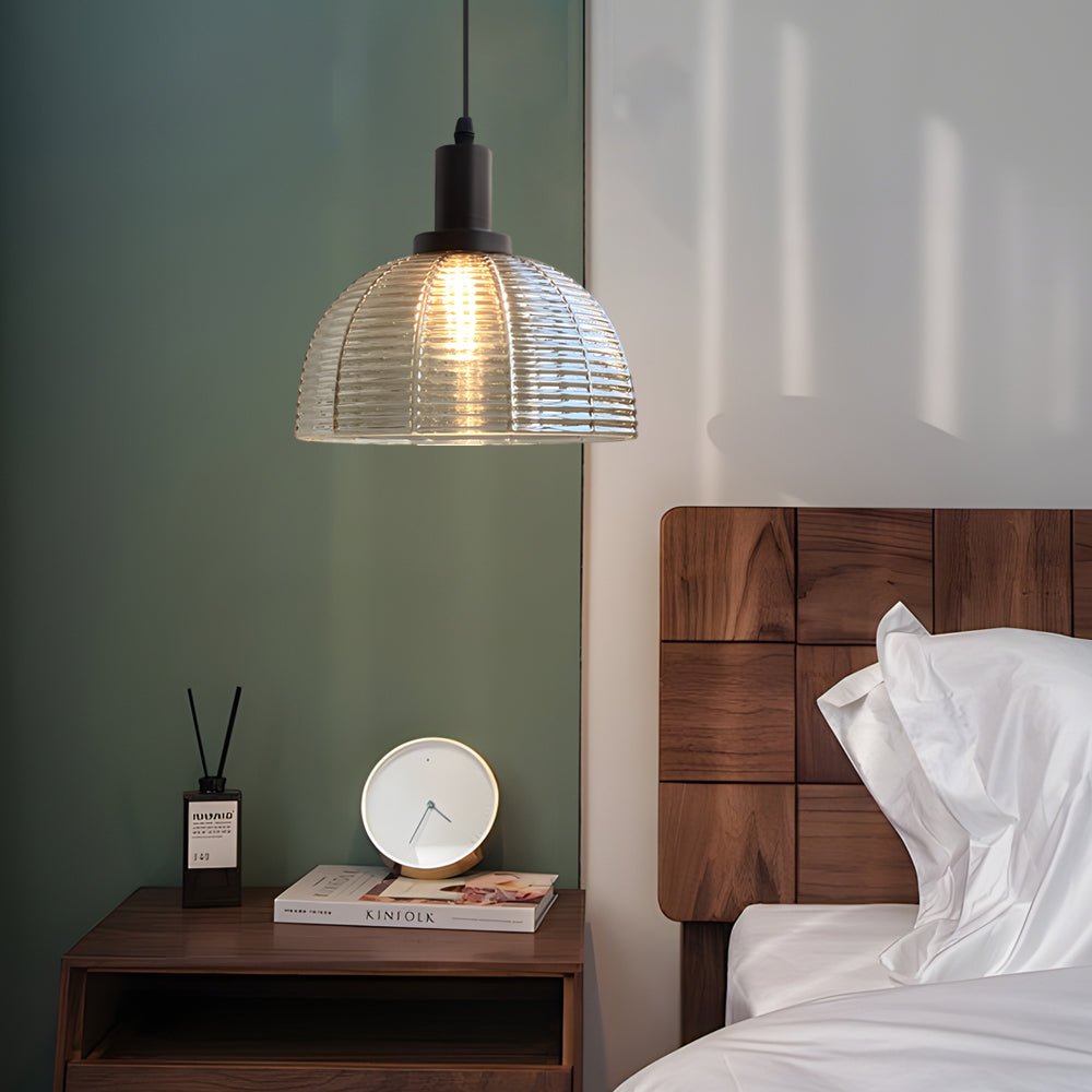 Vintage Glass Dome Pendant Light – 1 Head