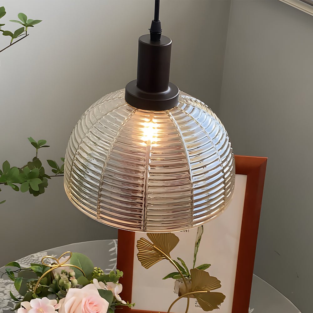 Vintage Glass Dome Pendant Light – 1 Head