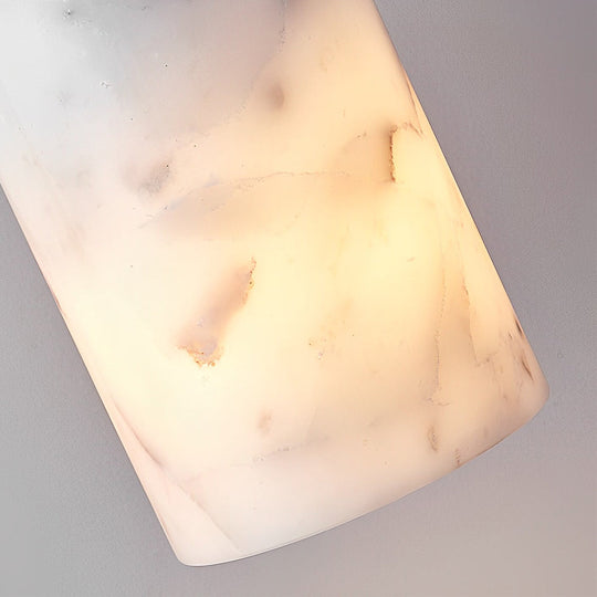 Minimalist Cylindrical Marmoreal 3-Step Dimming Nordic Pendant Light