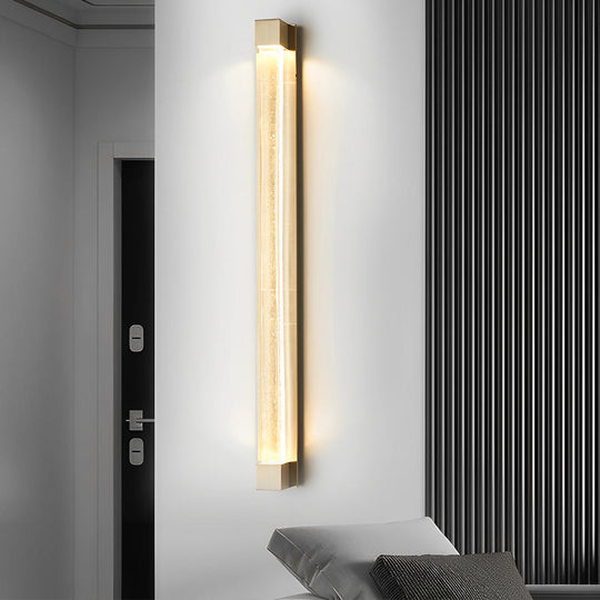 Minimalist Crystal Strip Postmodern LED Wall Lamp