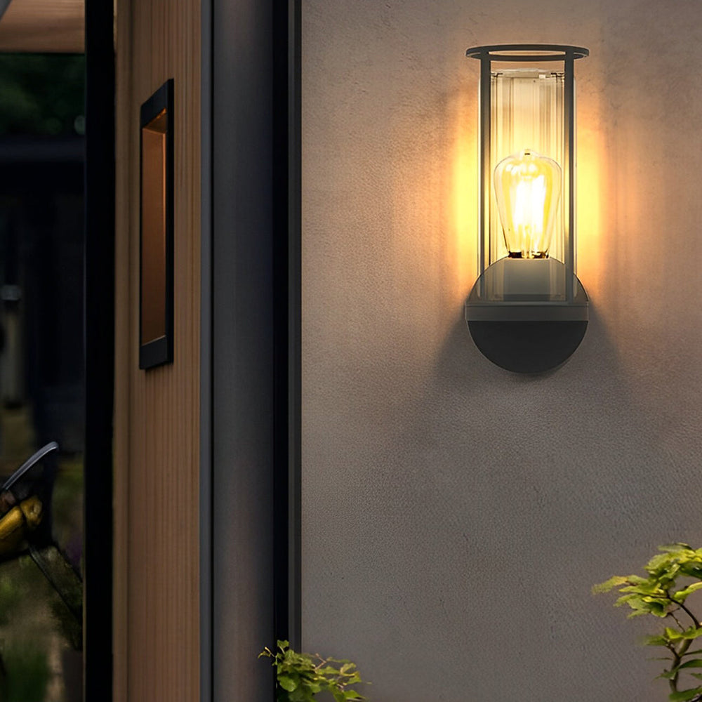 Modern Minimalist Round Outdoor Stainless Steel Light