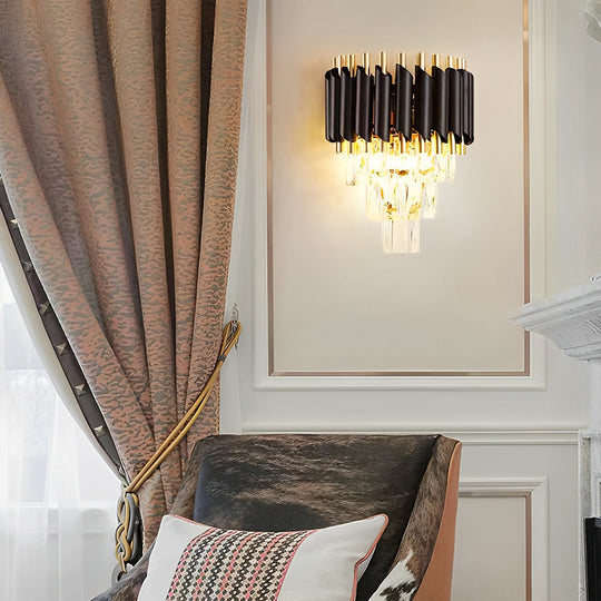 Creative Crystal Glass LED Postmodern Wall Lamp