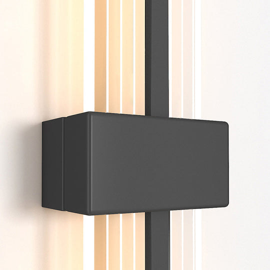 Creative Rectangle Warm Light Postmodern Wall Lamp