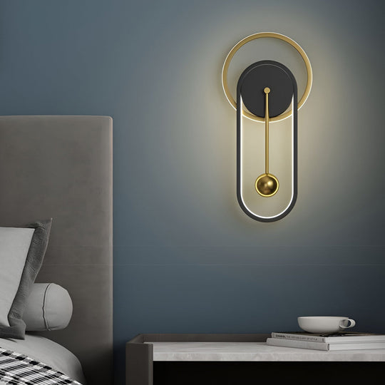 Creative Clock Shaped Nordic LED Wall Lamp