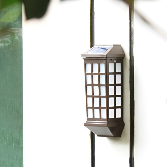 Solar LED Light Controlled Motion Sensor Modern Outdoor Wall Lamp
