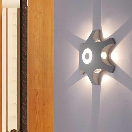 Flower Shaped LED Waterproof Nordic Wall Sconce