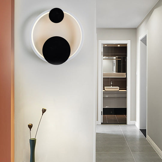 Round Decor Three Step Dimming Nordic LED Wall Sconce