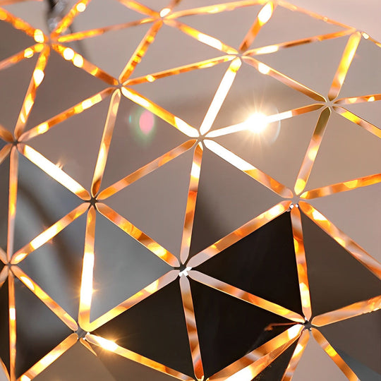 Irregular Decor Stainless Steel Hollow Creative Post Modern Chandelier