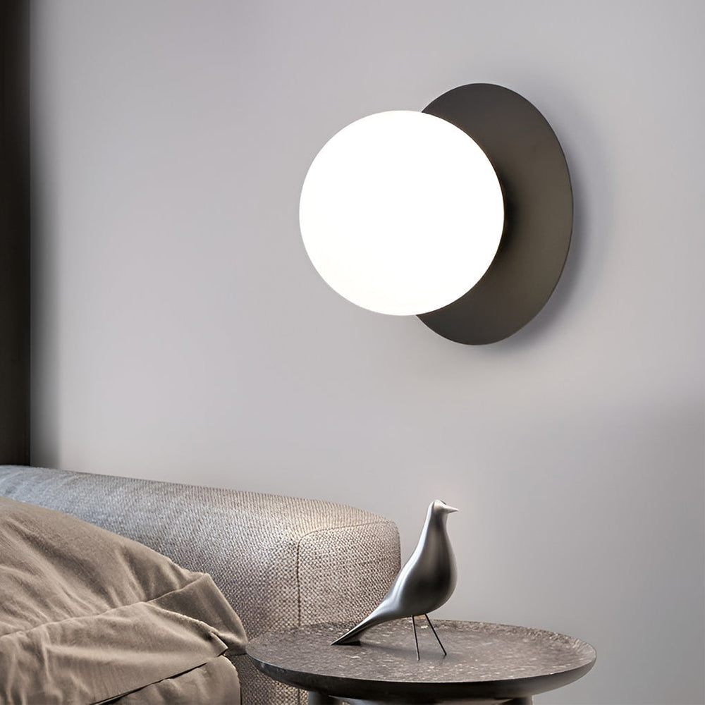 Round Glass Ball LED Modern Wall Lamp