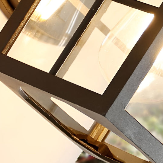 Antique Lantern-Shaped Outdoor Wall Sconce