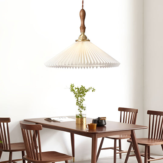 Classic Pleated Nordic LED Pendant and Wall Lamp