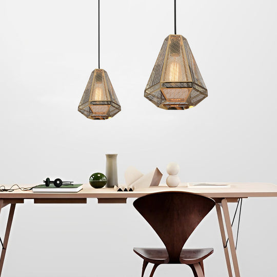 Electroplated Stainless Steel Creative Geometric Nordic Pendant Light