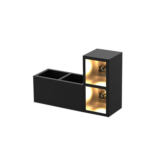 Waterproof Creative Square Combination Wall Lamp with Flowerpot