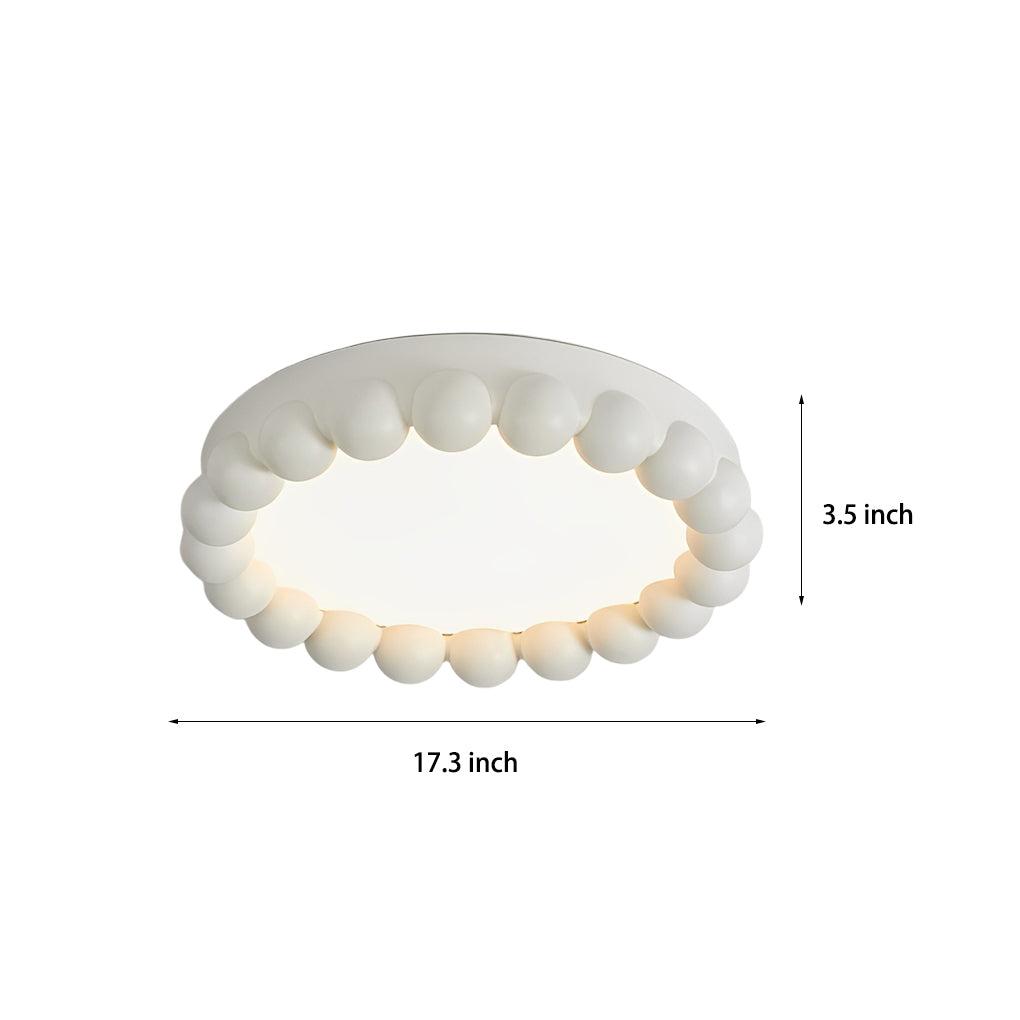 Round Artistic Handmade Three Step Dimming LED Nordic Ceiling Light