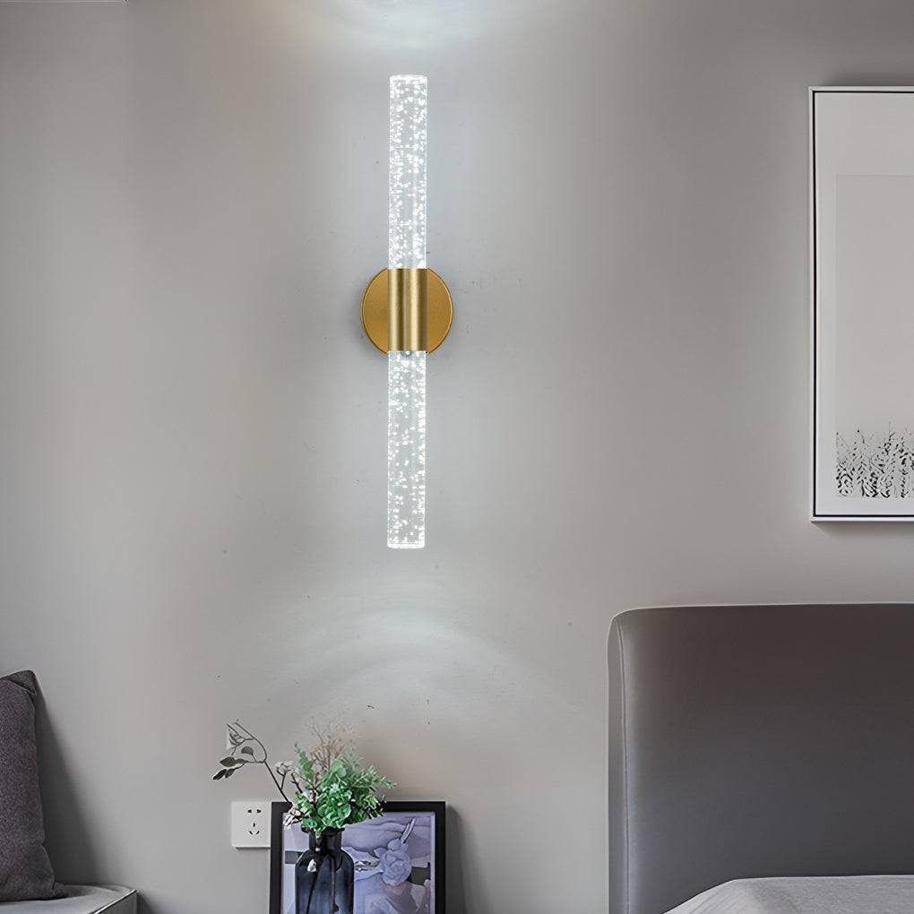 Nordic Cylinder LED Wall Lamp – Iron & Acrylic Wall Sconce