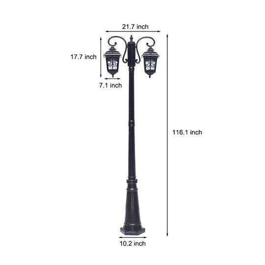 2 Light Outdoor Waterproof Retro European Style Street Lights