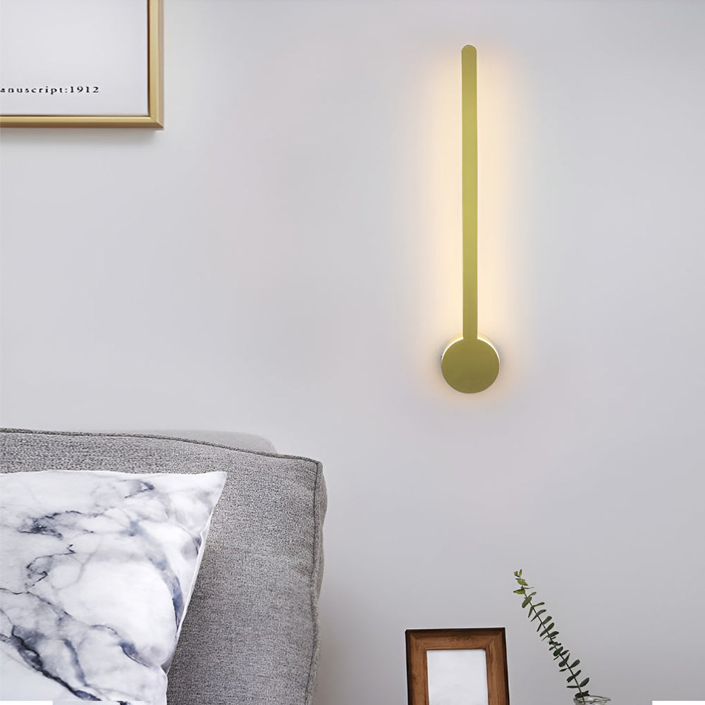 Modern LED Bar Wall Sconce in Black, Gold, White