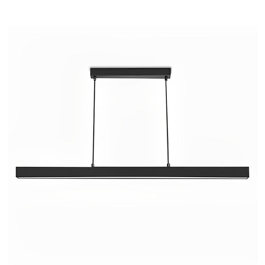 30'' Rectangular Modern Black Pendant Light – Vintage-Inspired LED Lighting