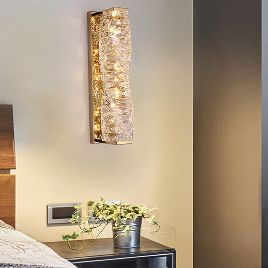 Creative Crystal LED Wall Sconce with 3 Step Dimming