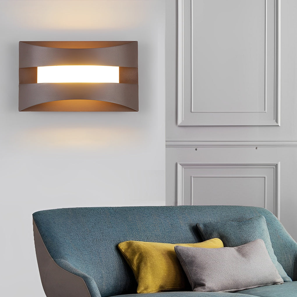 Rectangular Minimalist Nordic LED Bedside Wall Lamp