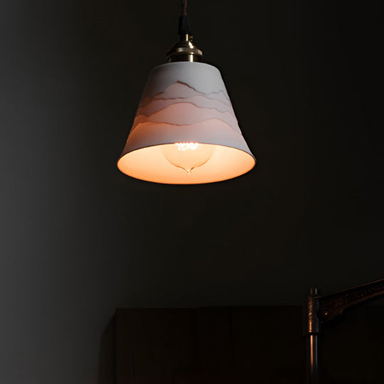 Mountains Shadow Ceramic LED Pendant Light