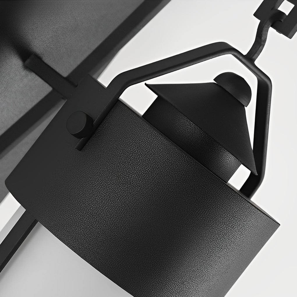 Retro Waterproof Black Outdoor LED Wall Lamp