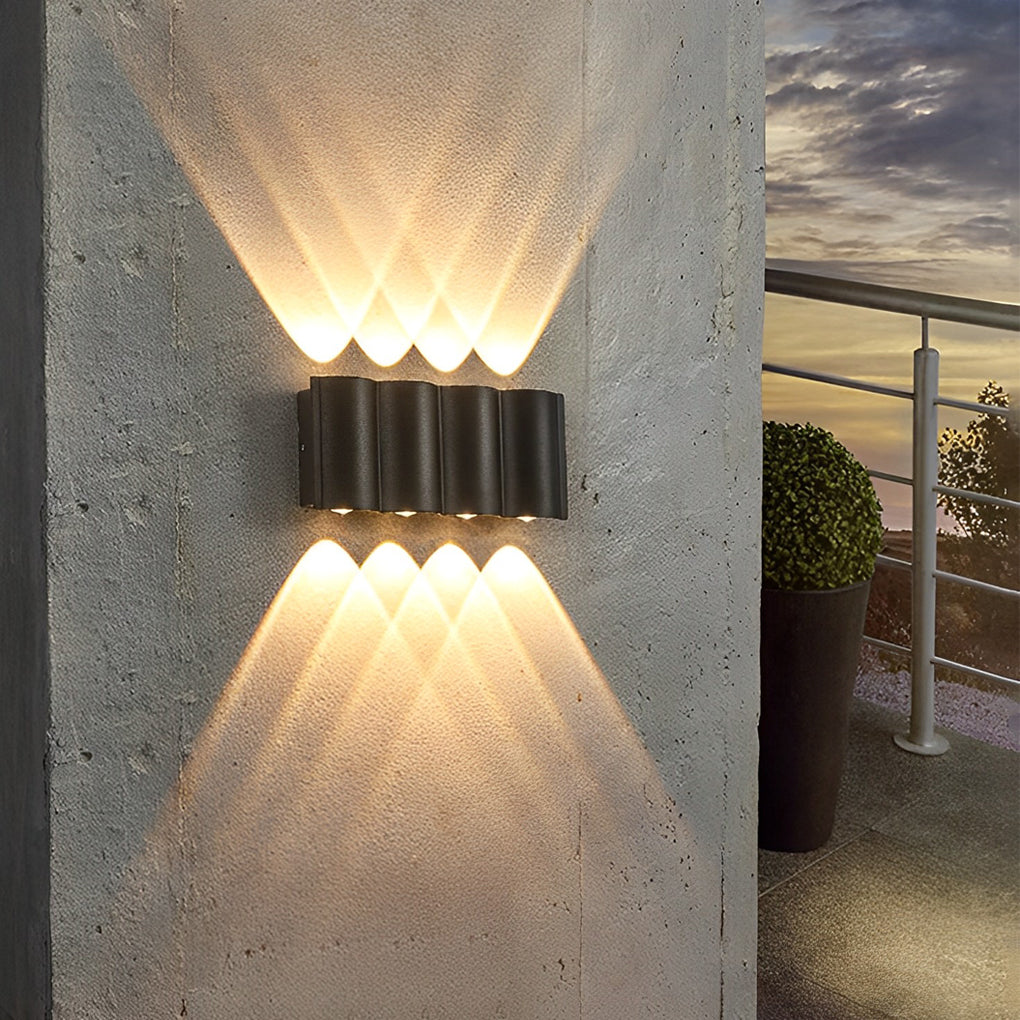 Creative Wave Up and Down LED Waterproof Modern Wall Washer Light