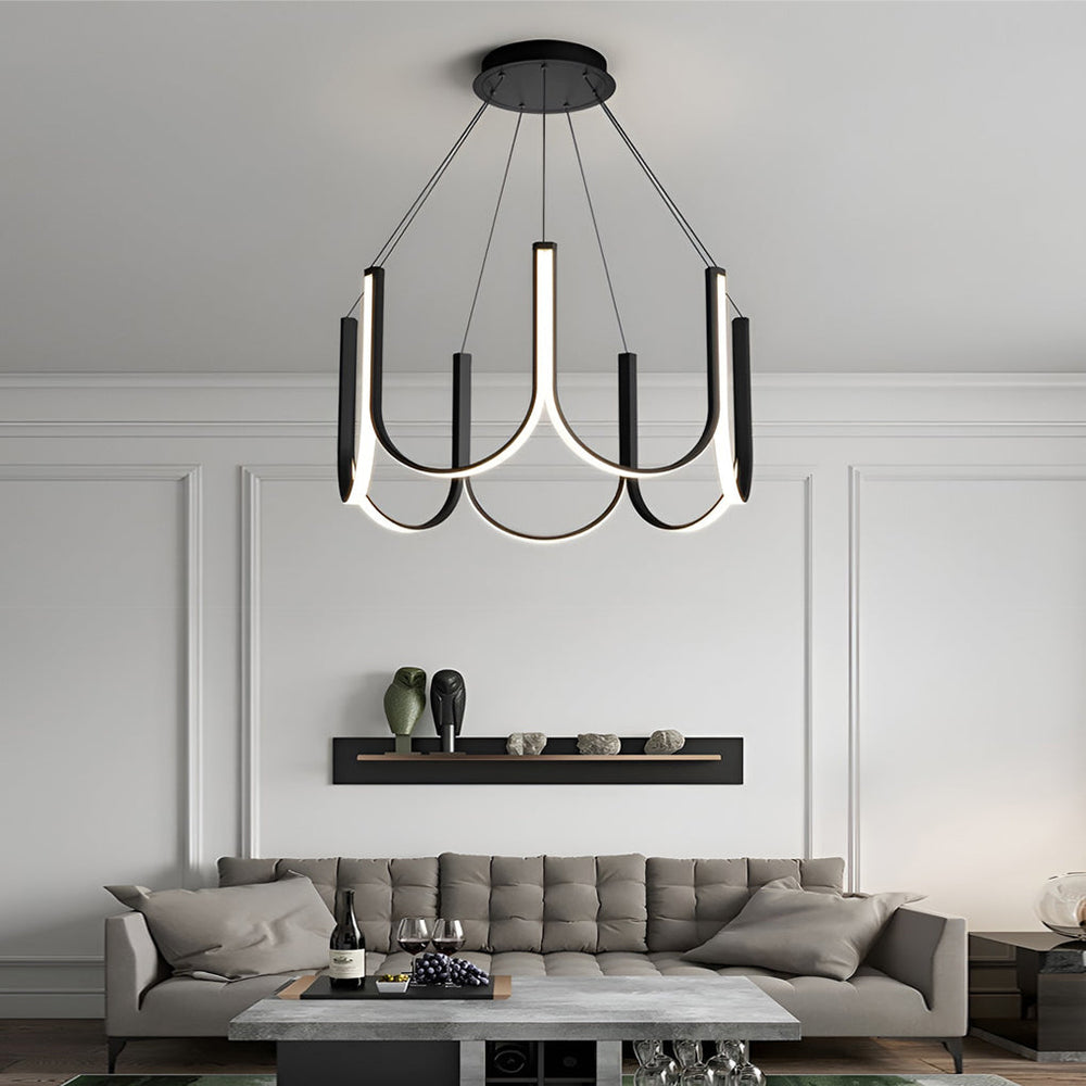 Minimalist 3-Step Dimming LED Nordic Chandelier Hanging Ceiling Lamp