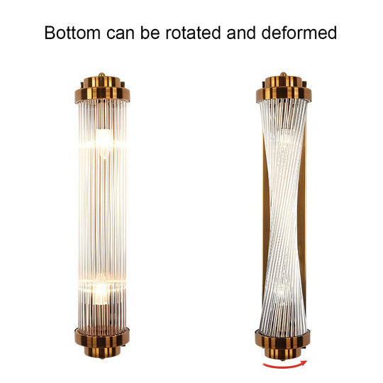 Adjustable Crystal Golden Nordic LED Wall Lamp