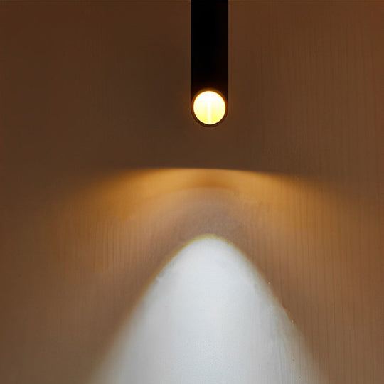 Long Cylindrical Oblique LED Minimalist Nordic Chandelier Pendant Light