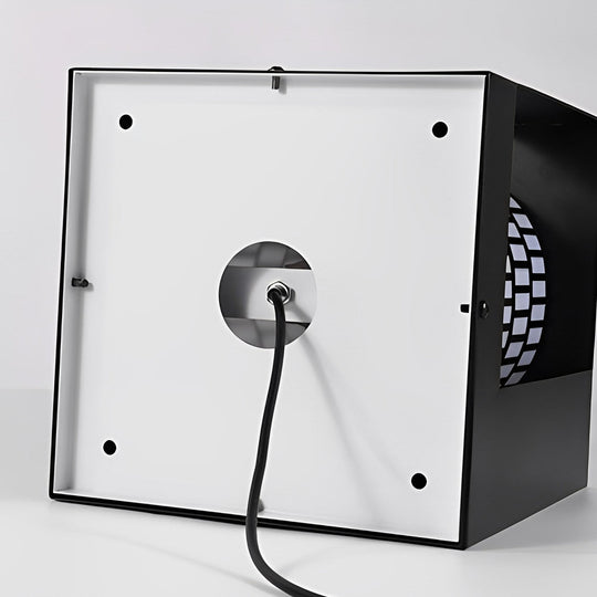 Four-Panel Cylinder Lantern LED Outdoor Light with Lattice Pattern